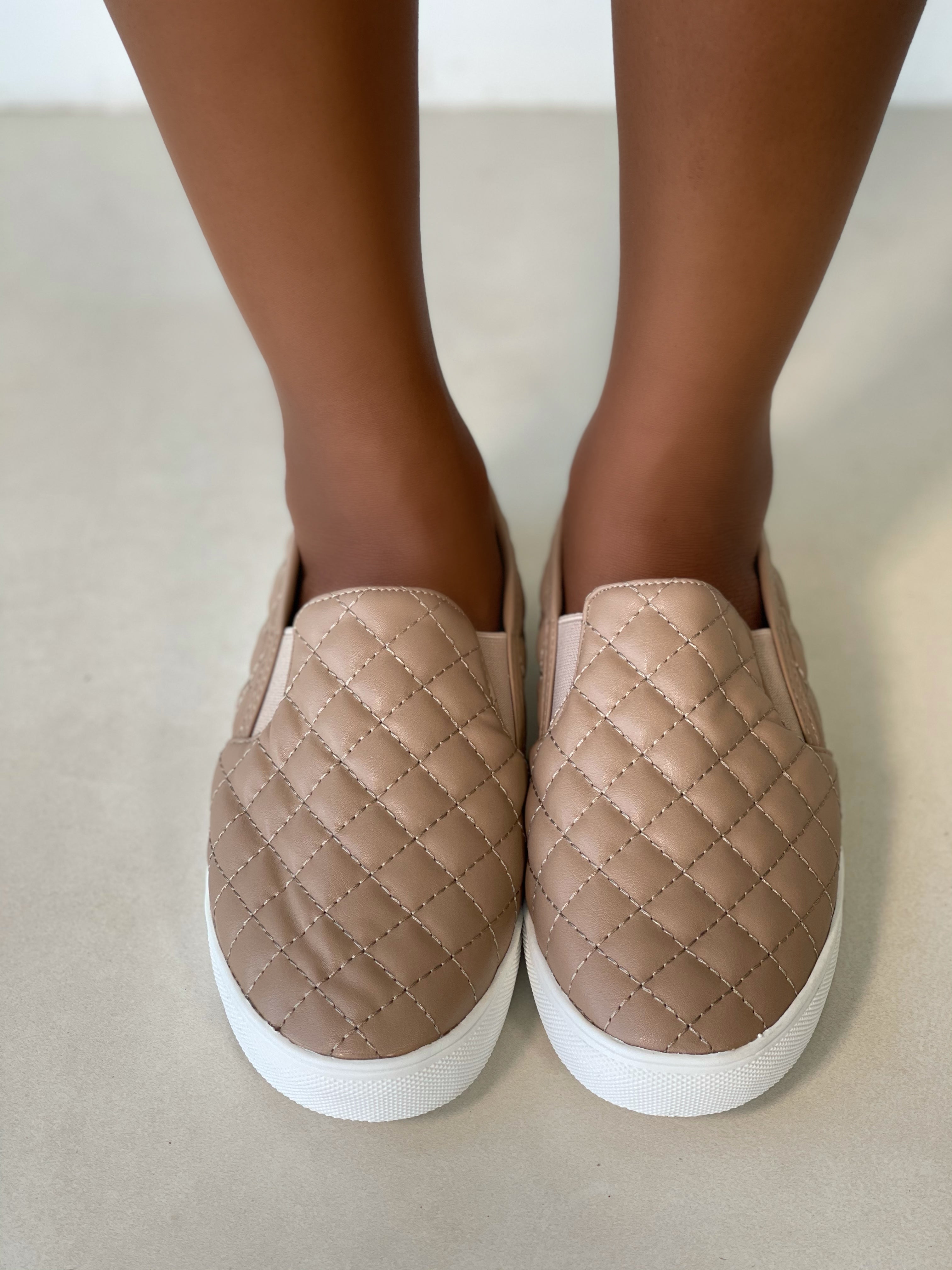 Laina Slip On Shoes-Taupe - Impoze Style™