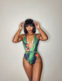 Mahana Two Piece Swimsuit-Green/Combo - Impoze Style™