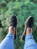 Zoe Slip On Shoes-Black - Impoze Style™