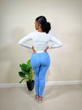 Classic Girl High Rise Skinny Jeans-Sky Blue - Impoze Style™