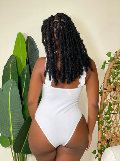 Tropic Feels One Piece Swimsuit-White - Impoze Style™