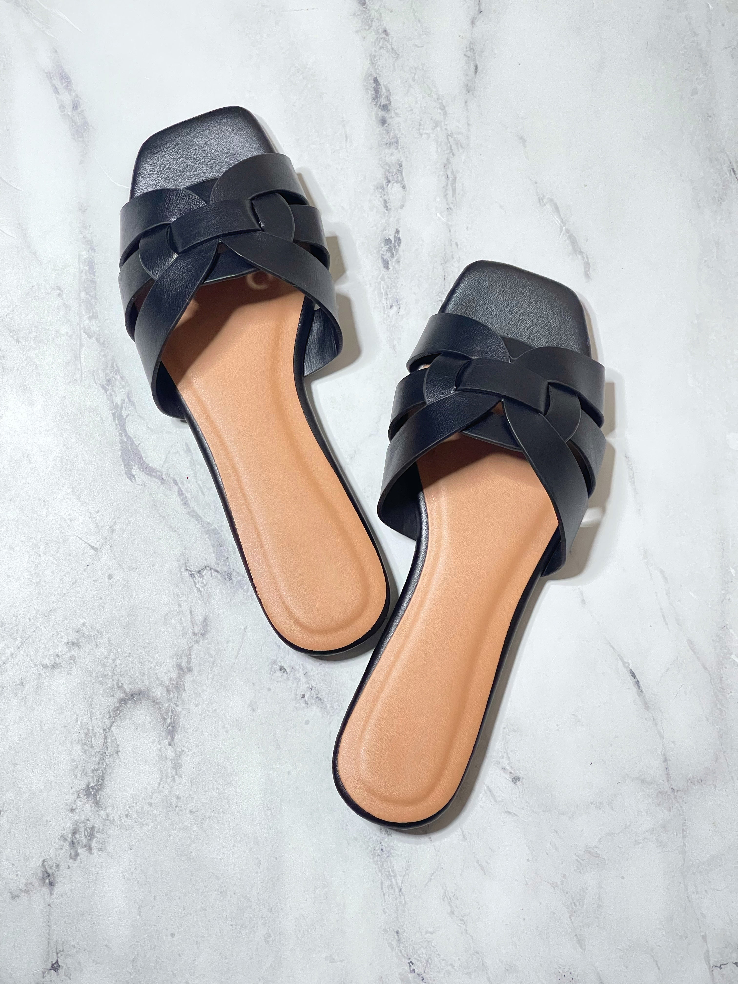 Terry Everyday Sandals-Black - Impoze Style™